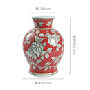 Blue & White Belly Vase by Axyaa - Retro Chinese Porcelain Ornaments for Home Decor