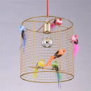 Axyaa Nordic Loft Bird Cage Pendant Lamp Gold Home Decor Light