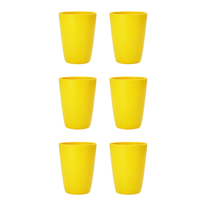 Axyaa Reusable Plastic Cups for Home, Restaurant, Picnics, Camping - Set of 6
