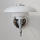 Axyaa Glass Wall Sconce Light for Bedroom with E27 Bulb