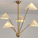 Axyaa modern fabric chandelier LED hanging lamp for home decor lighting fixtures