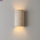 Axyaa Yellow Travertine Stone Wall Sconces for Home Bedroom and Living Room