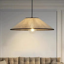 Circular Fabric Pendant Light for Home Decor - Axyaa Lighting