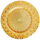 Axyaa Round Glass Fruit Plate for Elegant Living Room Dining