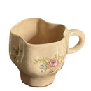 Axyaa Retro Hand-painted Coffee Mug, 400ml, High Temp Resistant, Office & Home High Value Breakfast Cup