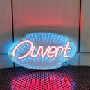 Axyaa Double-Sided Mirror Neon Light Sign with Remote Control Color Change