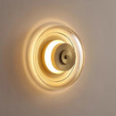 Axyaa Retro Glass Wall Lamp | Nordic Designer Circular Light Fixture | Living Room Decor