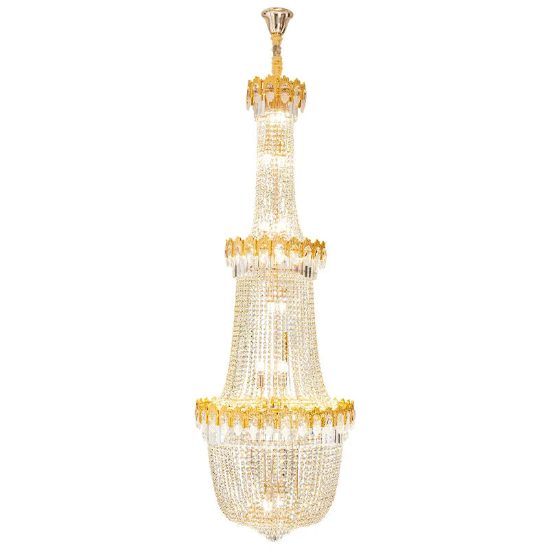 Axyaa Crystal Chandelier: Modern Luxury Lighting for Living Room and Hotel Project