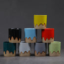 Axyaa Ceramic Glazed Latte Cups Vintage Style Drinking Mugs for Household.