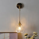 Axyaa Clear Glass LED Wall Light Fixture | Modern Nordic Wire Adjustable Wall Lamps
