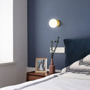 Nordic Pink Glass Ball Wall Lamp by Axyaa - Minimalist LED Room Decor