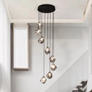 Axyaa Staircase Chandeliers LED Pendant Lamps Modern Home Indoor Lighting