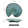 Axyaa Shell Plate - Ceramic Conch Plate for Restaurants and B&B