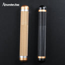Axya Aluminum Single Cigar Tube: Portable Mini Travel Humidor & Holder