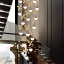 Axyaa Crystal LED Chandeliers for Living Room Dining Room Lighting