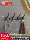 Axyaa Space Aluminum Wall Clothes Hook, Non-Perforated Bathroom & Bedroom Storage