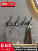 Axyaa Space Aluminum Wall Clothes Hook, Non-Perforated Bathroom & Bedroom Storage
