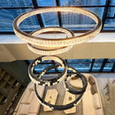 Axyaa Crystal Chandeliers - LED Ceiling Lamp for Indoor Living Room Lighting