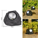 Axya Outdoor Solar Stone Spotlights: Solar Garden Lights for Lawn Decoration