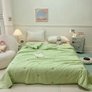 Axyaa Washed Cotton Quilt, Embroidered, Summer Cool, Air Conditioner Quilt