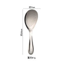 Axyaa Stainless Steel Hollow Handle Rice Spoon with Large Capacity - Deep & Thicken