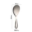Axyaa Stainless Steel Hollow Handle Rice Spoon with Large Capacity - Deep & Thicken