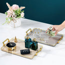Axyaa Nordic Green Acrylic Tray for Tea Set & Jewelry Storage