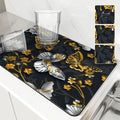 Axyaa Absorbent Kitchen Drying Mat for Tableware Drying and Decor