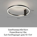 Axyaa Circular LED Ceiling Light: Nordic Minimalist Design for Bedroom, Study, Office