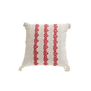 Axyaa Christmas Embroidery Cotton Linen Throw Pillowcase Geometric Cushion Covers