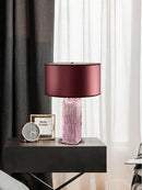 Axyaa Luxury Gold Black Red Table Light for Living Room Office Hotel