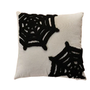 Axyaa Halloween Ghost Pumpkin Embroidered Pillow Cover, 45x45cm, Festive Living Room Decor
