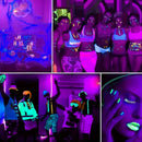 Axyaa 50LED UV Black Light Lamps, USB-Powered for Bars and Neon Parties
