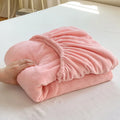 Axyaa Warm Flannel Fitted Bed Sheet, Coral Fleece Mattress Cover