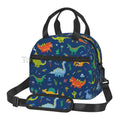 Dino Lunch Bag by Axyaa: Jurassic Thermal Tote for Kids School Travel Picnic
