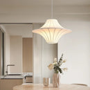 Axyaa Nordic Silk LED Pendant Chandelier for Living Room and Bedroom