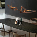 Axyaa Stainless Steel Luxury Chandeliers - Designer Bar Lamps for Elegant Dining Spaces