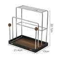 Axyaa Stainless Steel Kitchen Organizer Rack with Knife Holder