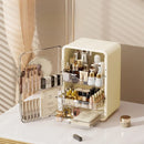 Axyaa Moon Pattern Cosmetics Storage Box - Large Capacity Makeup & Skincare Organizer