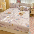 Axyaa Cartoon Fish Printed Cotton Fitted Bed Sheet - Single/Queen/King Sizes