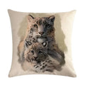 Axyaa Pet Animal Print Linen Pillowcase 45*45cm for Office Sofa Decoration