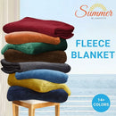 Axyaa King Size Fleece Blanket: Super Soft Flannel, Lightweight & Plush for Couch or Bed