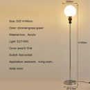 Axyaa Glass Ball LED Floor Lamp for Living Room, Bedroom, Study - Modern Home Decor Lighting