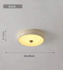Axyaa Circular LED Ceiling Light Fixture for Bedroom, Living Room, Study - Bauhaus Retro Design
