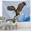 Eagle Sunset Sky Full Wall Tapestry Psychedelic Cloth Rug Home Decor Hanging - Axyaa