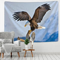 Eagle Sunset Sky Full Wall Tapestry Psychedelic Cloth Rug Home Decor Hanging - Axyaa