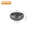 Axyaa Stainless Steel Double-Layer Bowl Set Snow Gray Tableware soups Sauces BBQ