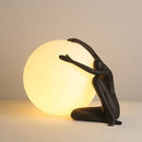 Axyaa Nordic Resin Table Lamp LED Desk Light for Home Living Room