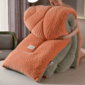 Axyaa Velvet Coral Fleece Queen Weighted Blanket: Soft & Cozy Winter Comforter