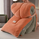 Axyaa Velvet Coral Fleece Queen Weighted Blanket: Soft & Cozy Winter Comforter